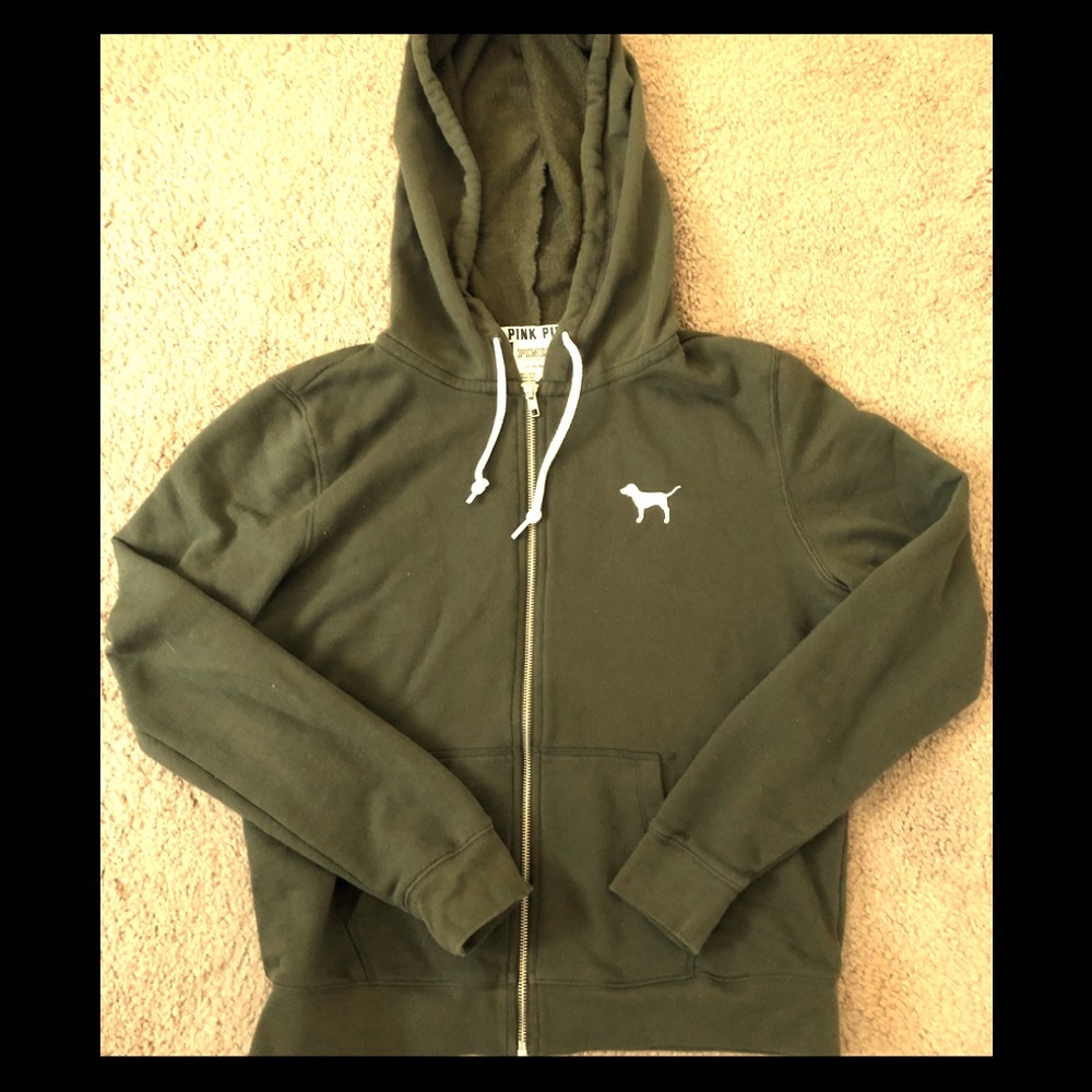 Pink full zip hoodie. Still in stores. new!